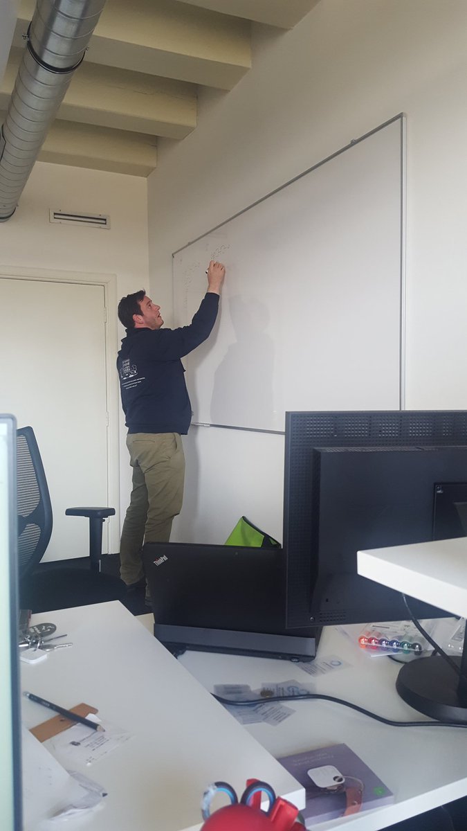 cupenya's tweet photo. @blattnerd finally gets to use "his" new whiteboard! @cupenya #startup https://t.co/lWc4fAkKGf