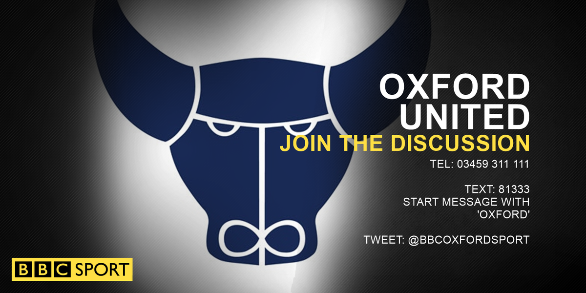 bbcoxfordsport's tweet photo. LET US KNOW: Where will you be for #oufc v Shrewsbury today? Join the discussion and #GetInvolved https://t.co/cKVjuHQDW5