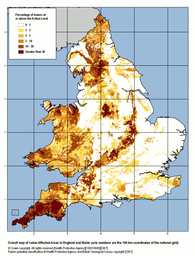 Is your home in a #radon hotspot? Check the map, and get tested if it is. It's a problem that can be easily fixed! #RadonAwarenessWeek