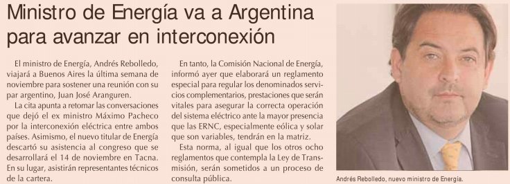 marcelomena's tweet photo. Interconexión regional permitirá a Chile exportar ERNC, matriz con mayor flexibilidad, y continuar rebaja de costos. Bien @AndresReboll https://t.co/tMjHuTg4aL
