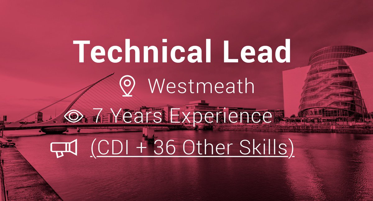 JavaEngineersIE's tweet image. NEW: Technical #Java Lead with 7 yrs exp based in Westmeath looking for their next career through Mustard.ie bit.ly/2fCI3VA