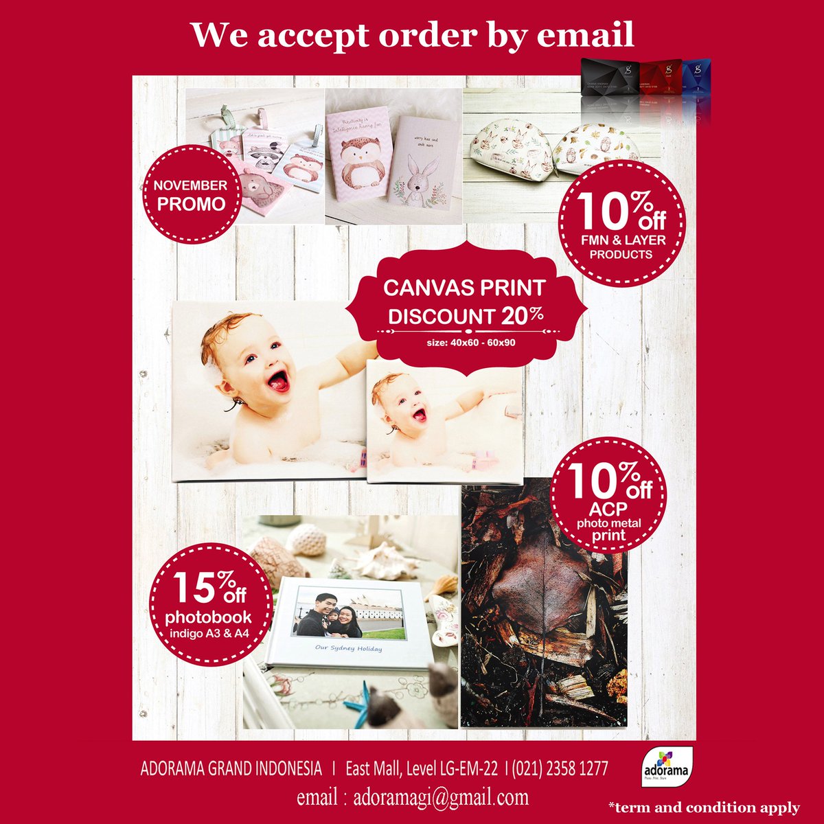 Grand Indonesia On Twitter Hi Guys Special Promo On November By Adorama Located At East Mall Lg