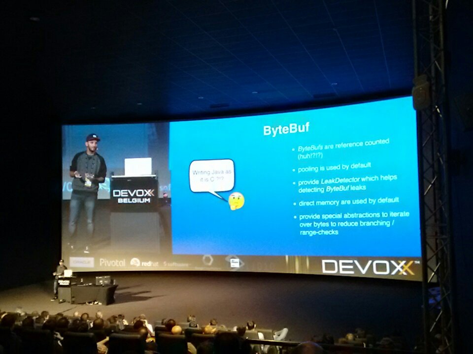 rstoya05's tweet image. In Spring 5 web app with Netty ByteBuf reference counting is taken care of for you #Devoxx2016