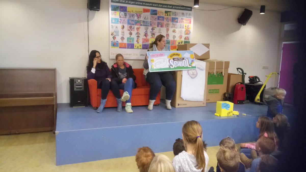 Dankzij de inspanning van de O.R  is er een prachtig bedrag bijeengespaard voor onze school. Bedankt supermarkt Jumbo.