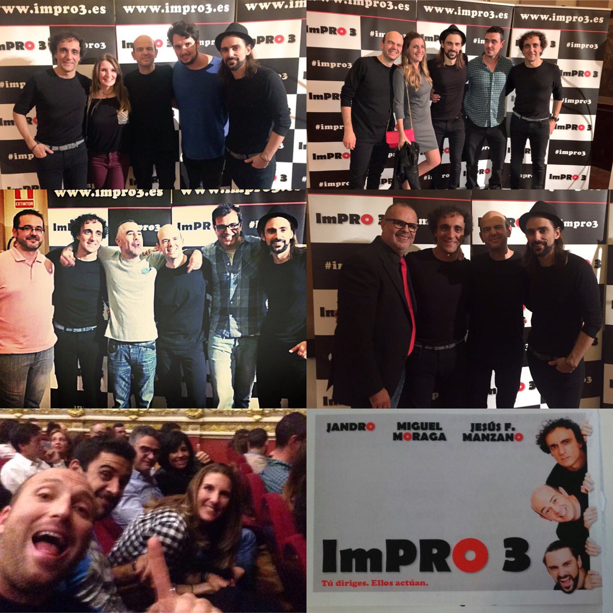 Jandro's tweet image. Gracias por llenar el @teatroolympia #Valencia . Volveremos con #Impro3 el 17 febrero. Acaban de sacar las entradas. No improviséis 😉