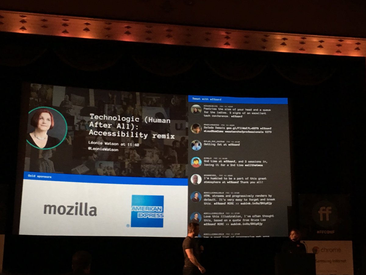 confwall's tweet image. If you want a confwall at your event, visit confwall.com - a product built by @rem and fire tested for 8 years at #ffconf!
