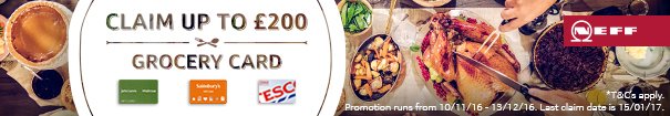New neff built in promotion starts today 11/11/2016 runs to 13/12/2016 receive upto £200 back in the form of  a gift card