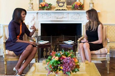 First Lady Michelle Obama hosted incoming First Lady Melania Trump for tea as President Obama and newly elected President Trump held 90 mins meeting.