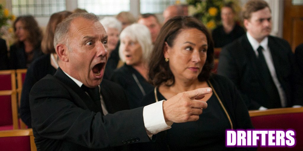 E4Drifters (@e4drifters) on Twitter photo We know how you feel <a href="/RealBobMortimer/">bob mortimer</a>...we can't believe it's the last episode of #Drifters tomorrow either! 😱 We know how you feel <a href="/RealBobMortimer/">bob mortimer</a>...we can't believe it's the last episode of #Drifters tomorrow either! 😱