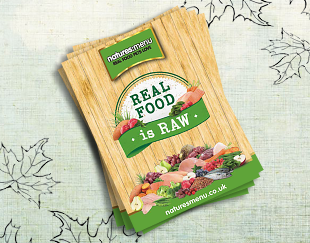 naturesmenu's tweet photo. New brochures are in! View a PDF version here https://t.co/PIOyGGrXRf or find one in a pet food store near you soon! #realfoodisraw https://t.co/xtJtjL91kS