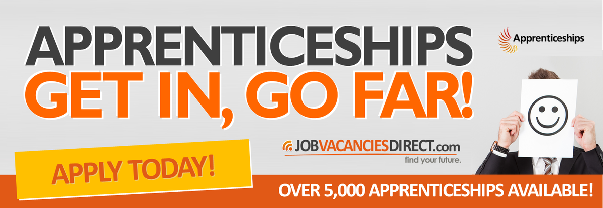 UKJobVacancies's tweet photo. We are currently advertising 6,149 #Apprenticeships in the UK. Search &amp; Apply Today... https://t.co/I3DFnpmTis https://t.co/XERbafjsmG