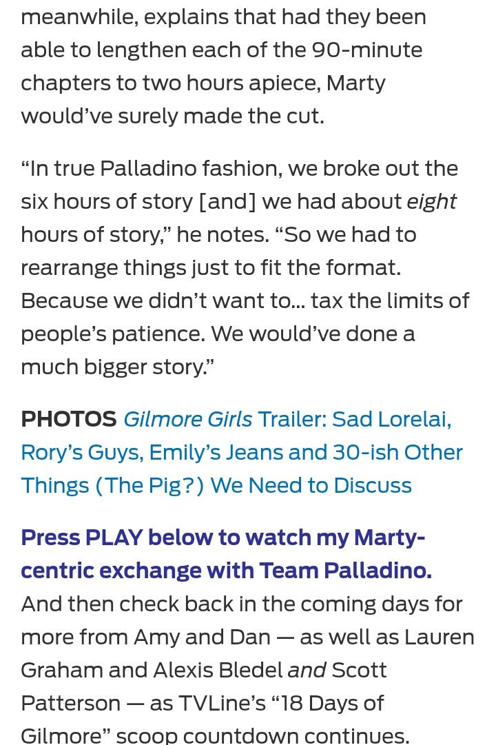 GilmoreGUpdates's tweet photo. #GilmoreGirls Video: Team Palladino Explains Why [Spoiler] Is Missing From Revival via tvline https://t.co/7CkxpE873a https://t.co/pDRD01gixx