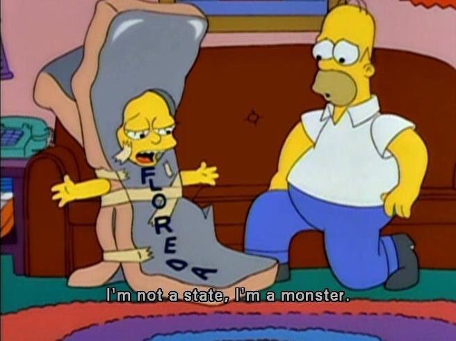 rtsimpsons's tweet image. Cuando Donald Trump gana en Florida.