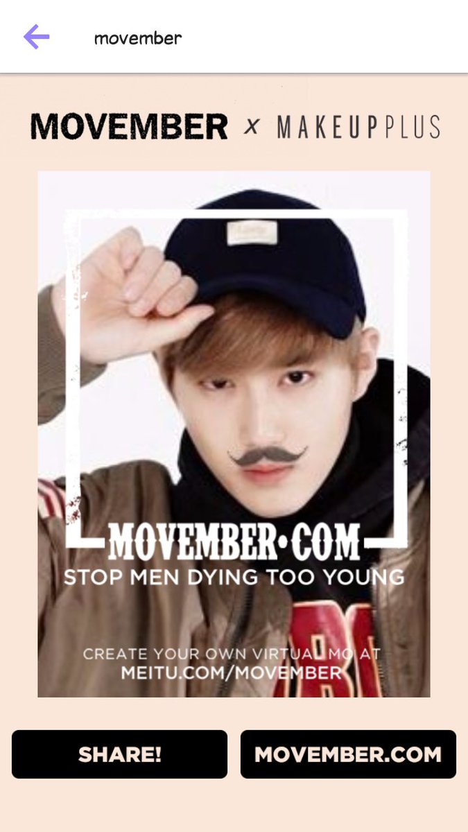 xiujuns's tweet photo. to lighten things up, i was playing around the #MakeupPlus app earlier. they have the new #VirtualMo going on and sO this happened 😂 https://t.co/PqAzBuwTtj