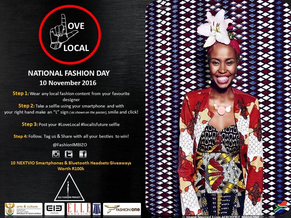 JayNchoe's tweet photo. The National Fashion Day campaign proudly partnered with the likes of #ELLESA #magazine and #FashionOneTV, @FashionIMBIZO @safashionweek https://t.co/iUpiGMPTFY