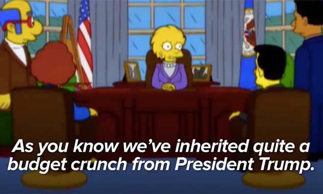 Doc_Serpiente's tweet photo. Tranquilos, esto lo arregla Lisa Simpson dentro de 4 u 8 años. #L6eleccionesUSA #TrumpPresidentM4 https://t.co/DZmUzKfit3