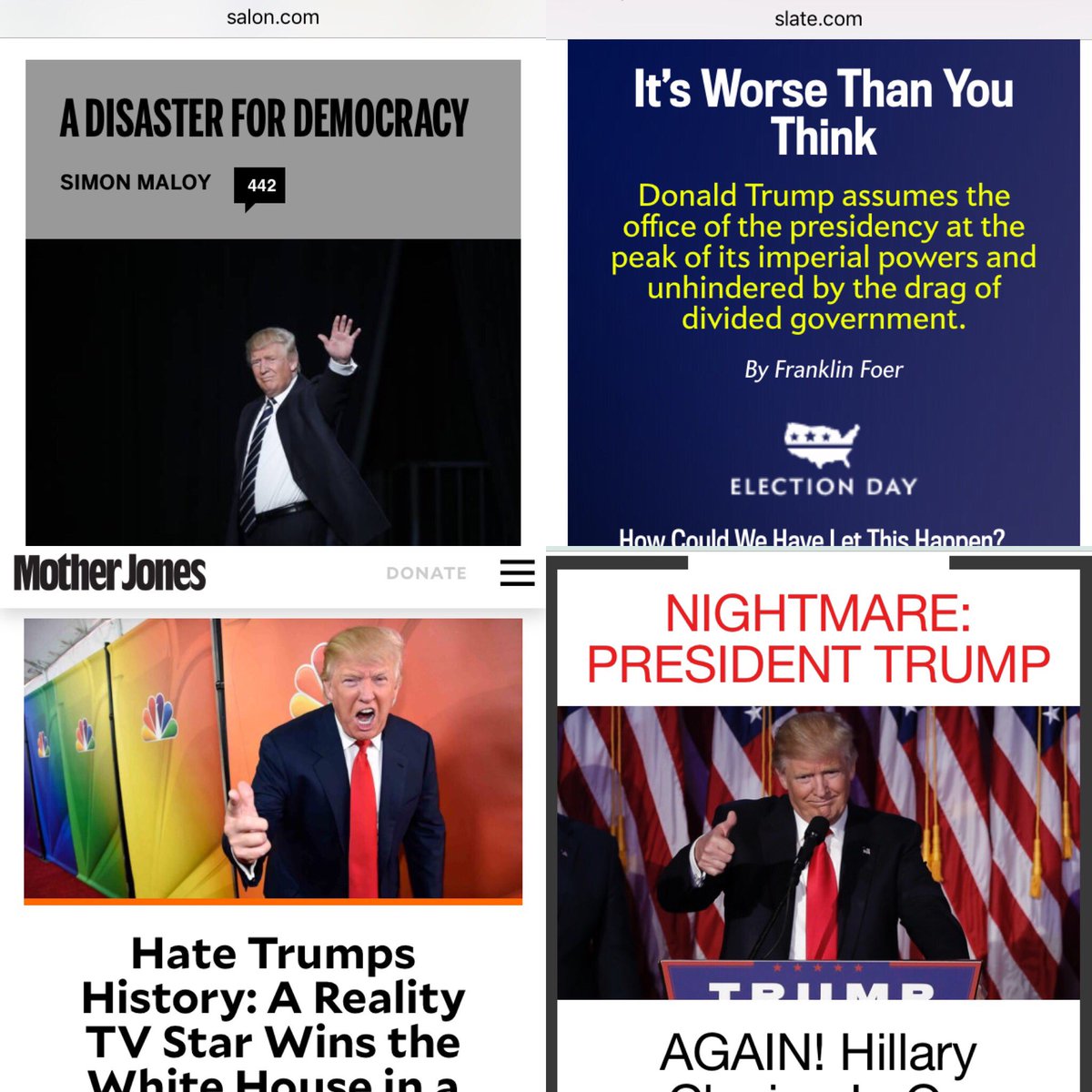 yfeld's tweet image. The view from the left (and not just)...#Trump #TrumpPresident