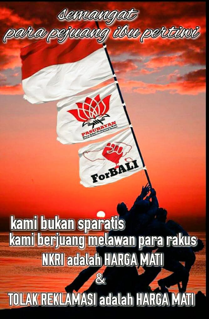 Bali tak akan berhenti bergerak.menolak Reklamasi teluk benoa <a href="/jokowi/">Joko Widodo</a> "katanya negara tak boleh kalah dgn.kelompok?