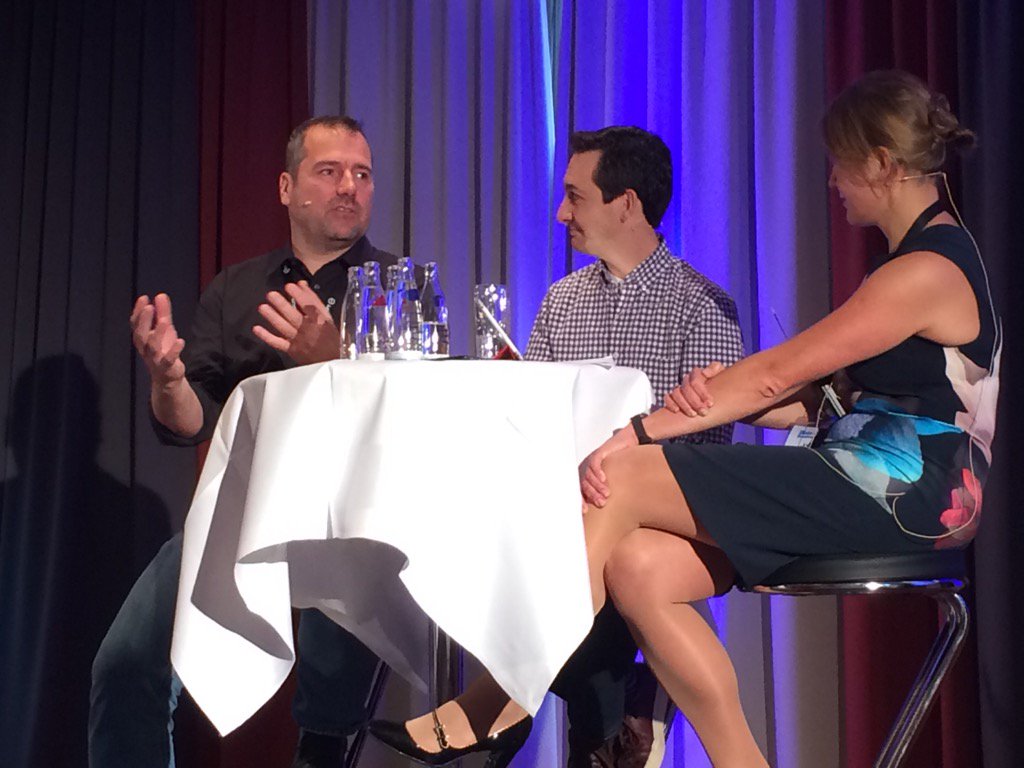 jimsterne's tweet photo. Really great conversation with @jexner @justincutroni (Adobe and Google) and #eMetrics MC Anna Denejnaja https://t.co/fSJzmqzQxv