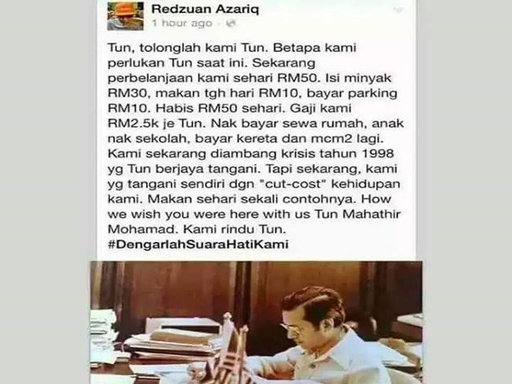 CapitalSyed's tweet photo. Tun M, tolonglah kami Tun 😖
#DengarlahSuaraHatiKami https://t.co/Ud5nS9Lcyk