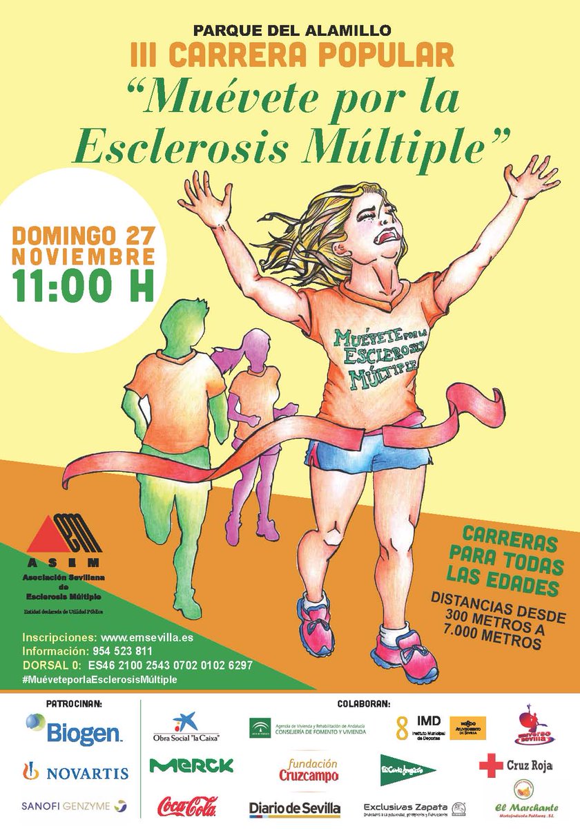 correparkMLuisa's tweet photo. III Carrera Popular “Muévete por la Esclerosis Múltiple” https://t.co/KnDfYGWD0l #DeporteSev #gansaber https://t.co/4LtEcMzaca