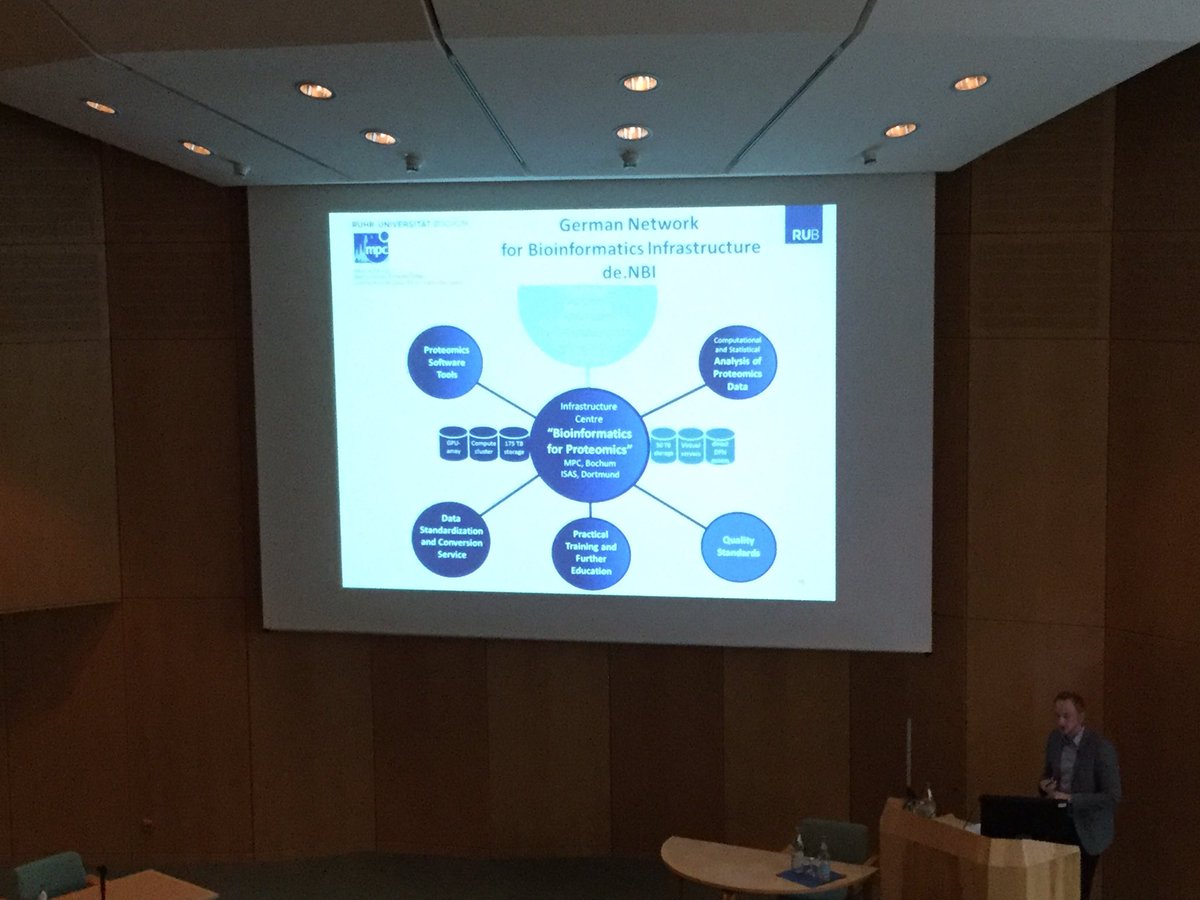 denbiOffice's tweet photo. #BioInfra.prot joins the @denbiOffice #denbi Symposium including talks about #proteomics and @knime @ruhrunibochum https://t.co/fDoxrcP0BJ