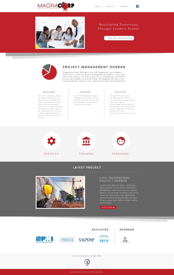 cybastudio's tweet image. New web project: magnacorp-pm.co.za