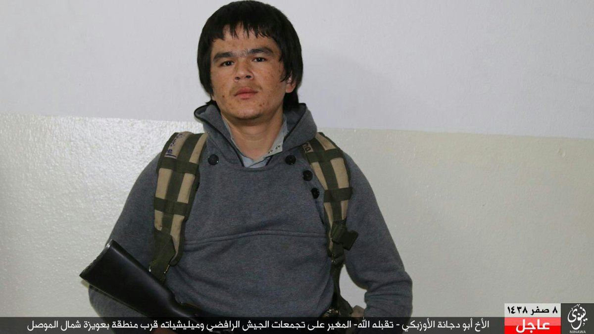 terror_monitor's tweet photo. #IRAQ
#IslamicState Releases Pictures Of #Uzbik Suicide Bomber Abu Dujanah Who Attack On #ISF North Of #Mosul. #TerrorMonitor https://t.co/xUbBAY06ZV