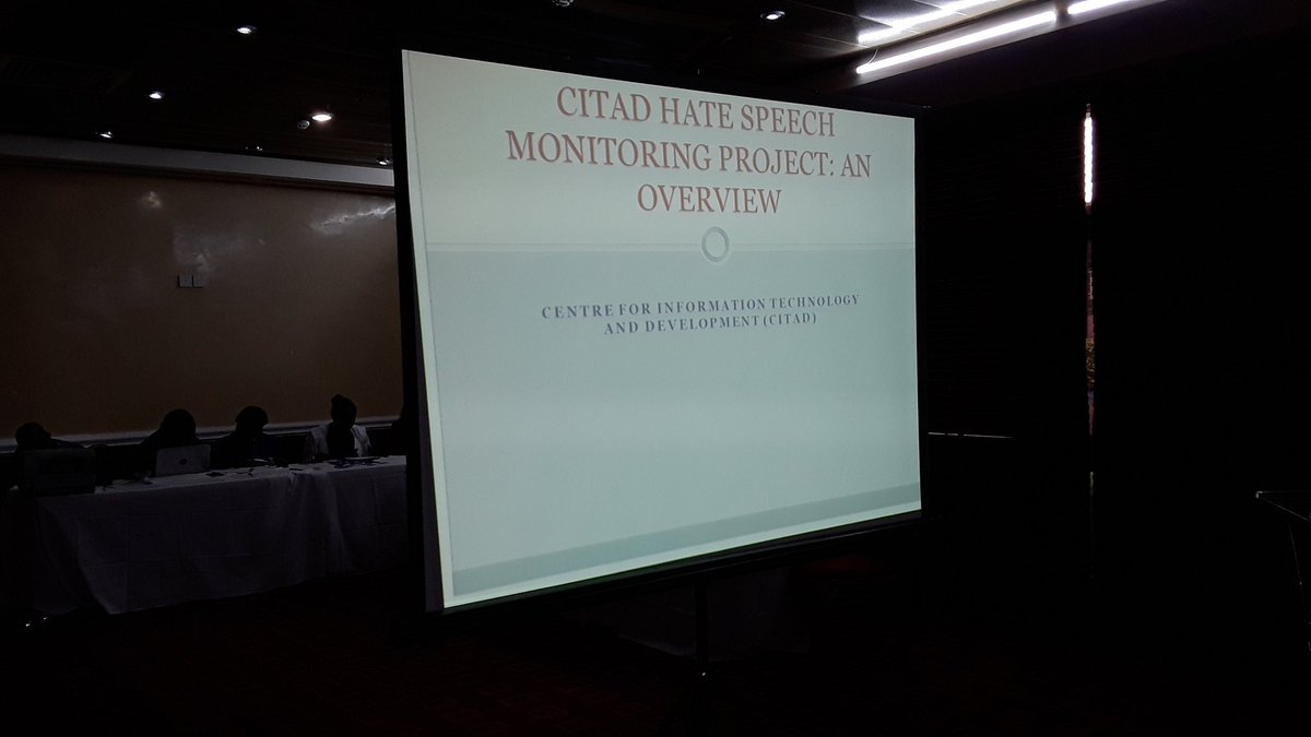 savannah_centre's tweet image. Malam Isah Garba of CITAD making presentation.
#HateSpeech
#ValidationWorkshop
#SCDDDvalidationworkshop2016
@ICTAdvocates @Advocacy234