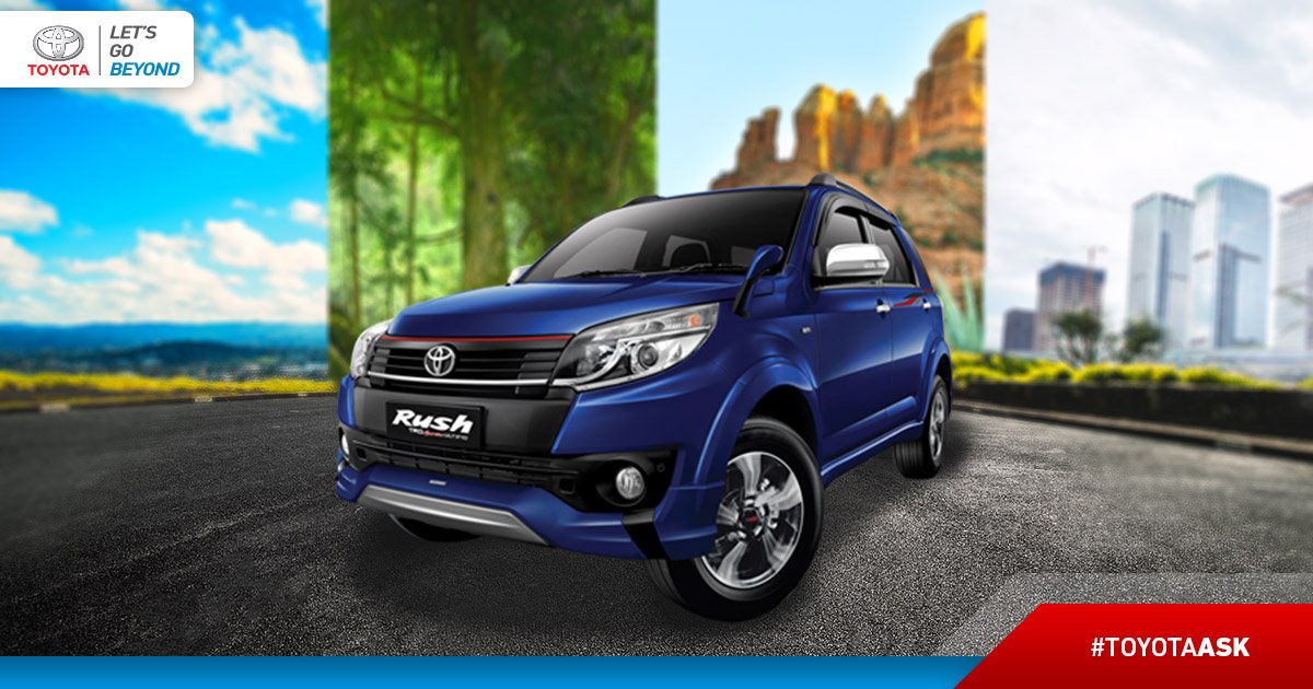 ToyotaID's tweet photo. Dgn #RushUltimo7, bisa pilih jalan-jalan ke medan menantang manapun, Friends. Kalau kamu pilih ke mana? #ToyotaAsk https://t.co/7x6x3sgwLx https://t.co/lOZxCMkyBY