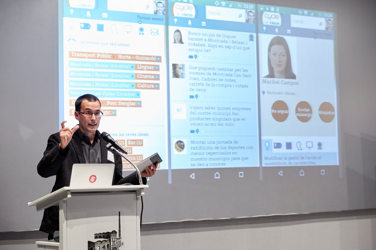 cycleofideas's tweet photo. Objectiu de Cycle of ideas: Reforçar el teixit social amb la rapidesa de les TiC i la implicació ciutadana, empresarial i pública als reptes https://t.co/klVvJ7eNZk