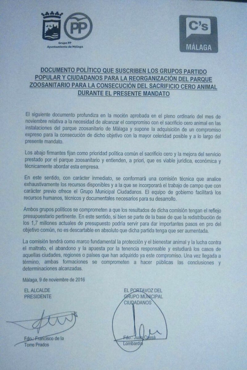CsMalaga's tweet photo. 🐾🐾 #Málaga avanza hacia el #SacrificioCero animal gracias al impulso de @CsMalaga. Hoy, @Juancassa, ha explicado el acuerdo 👇🐈🐩 https://t.co/ewfBXKuz8q