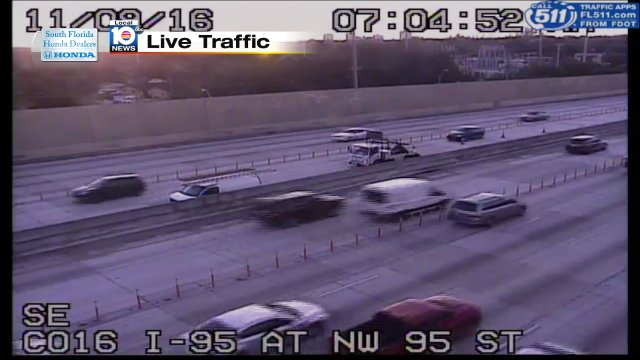 Broken Down Car on I-95 SB express at NW 95th St #traffic https://t.co/DZT189NhKR