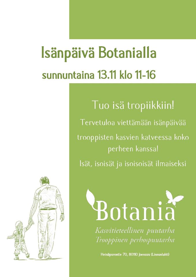 Isänpäivänä Botanialle #isänpäivä #kasvitieteellinen #puutarha #perhospuutarha #trooppinenpuutarha #joensuu #elämys