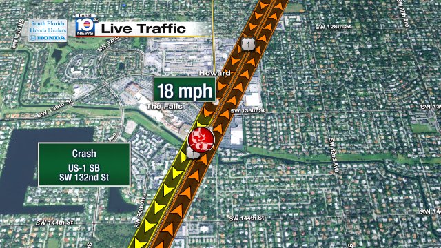 Crash on US-1 SB at SW 132nd St #traffic https://t.co/cw3by2jPgf
