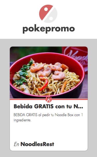 Ahora puedes capturar promociones de <a href="/NoodleRest/">NoodleRest</a> con <a href="/PokePromos/">Pokepromo</a>, al igual que cazarías un #Pokemon!!
#Noodles 
pokepromo.com/pokepromo/799b…