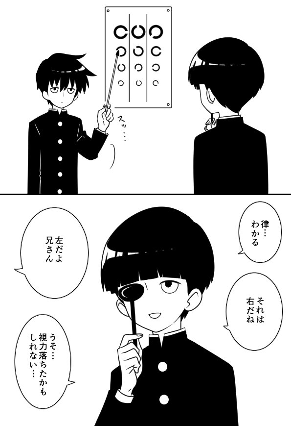 茂夫兄さんに「律…わかる。それは○○だね」ってやたら言わせたいだけの兄弟漫画 