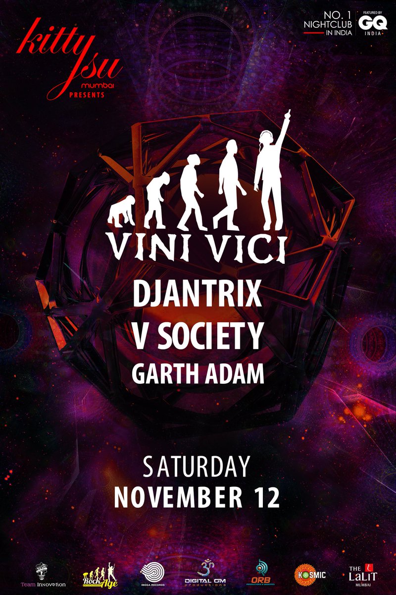 Trance4Infinity's tweet photo. Join the tribe! #ViniViciAtKittySu RT d flyer &amp; we start d contest. Don't forget to tag minimum 5 friends ☺ 😎😍 @vinivicimusic @KittySuIndia https://t.co/QlNBgvX1MA