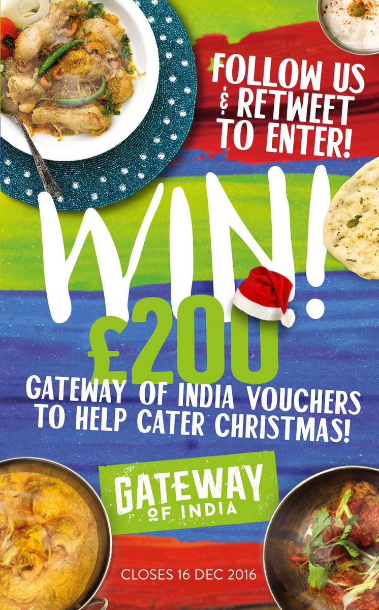 It's Competition Time!! A huge £200 of the best Indian food could be yours if you Follow us and Retweet  this post. Good luck!