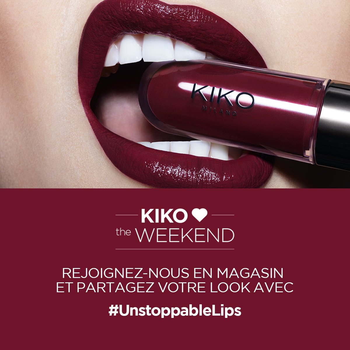 KikoMilanoFR's tweet image. Ce weekend une envie de #UnstoppableLips? 👄 Sessions make-up gratuites avec Unlimited Stylo &amp;amp; Unlimited Double Touch dans les #KIKOstore 💄