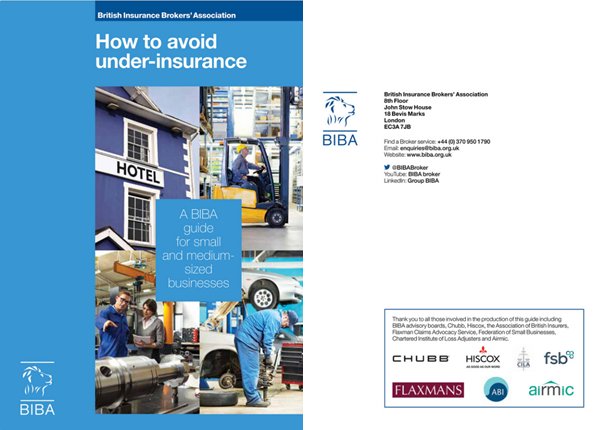 Today we launch a guide for small businesses on how to avoid underinsurance with our partners in the industry. view.publitas.com/biba/how-to-av…