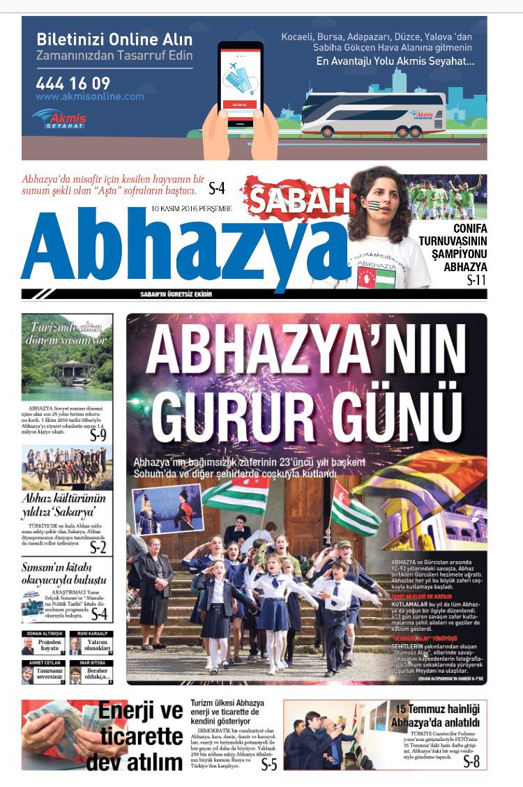 Sabah Abhazya Yayın Hayatına Başladı. abhazhaber.com/haber/953/saba…