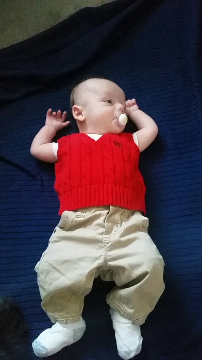 kaaaaitlingone's tweet photo. #Fox29Elections Dressed little one as Ken.Boone and in a patriotic onsie in hopes of Trumps victory!! Make America great again for him!! https://t.co/bT2SBUARU2