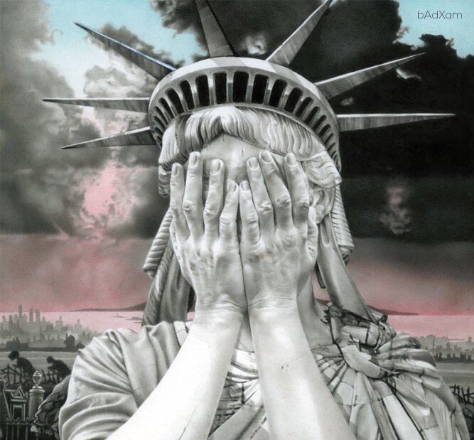 The divided States of America. #USElection2016 #speechless #sadworld