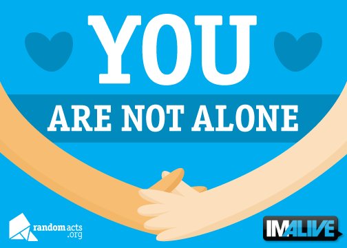 RandomActsOrg's tweet image. We support you. We love you. You are not alone. randomacts.org/programs/crisi…