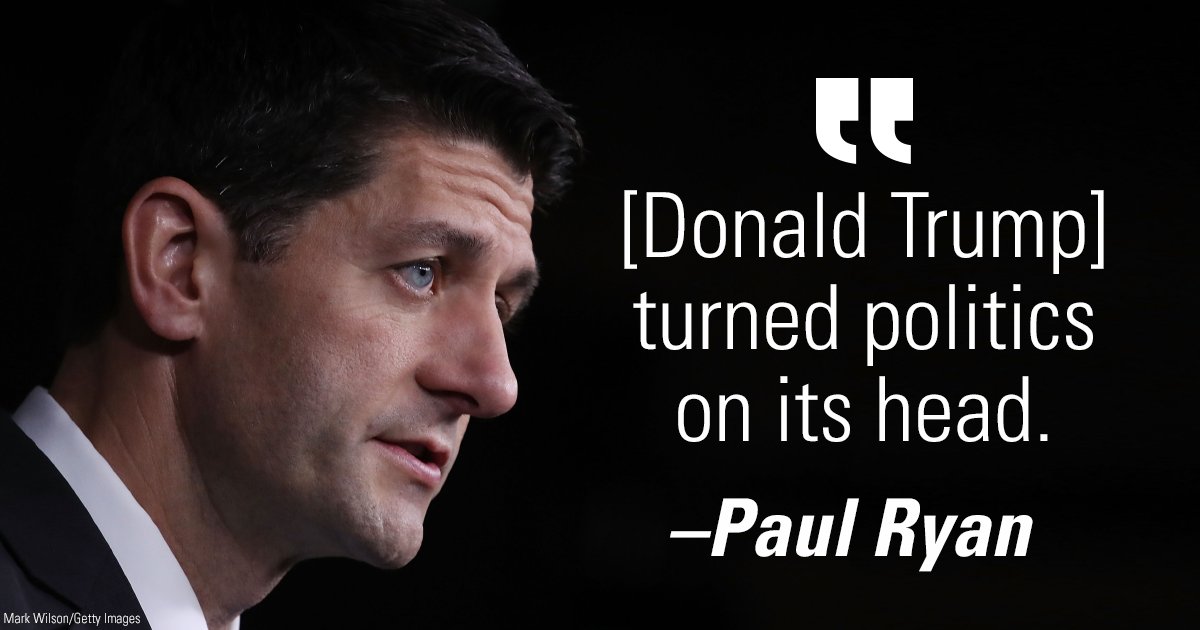 .<a href="/SpeakerRyan/">Paul Ryan</a> reacted to <a href="/realDonaldTrump/">Donald J. Trump</a>'s #election2016 victory. bit.ly/2fyx27X