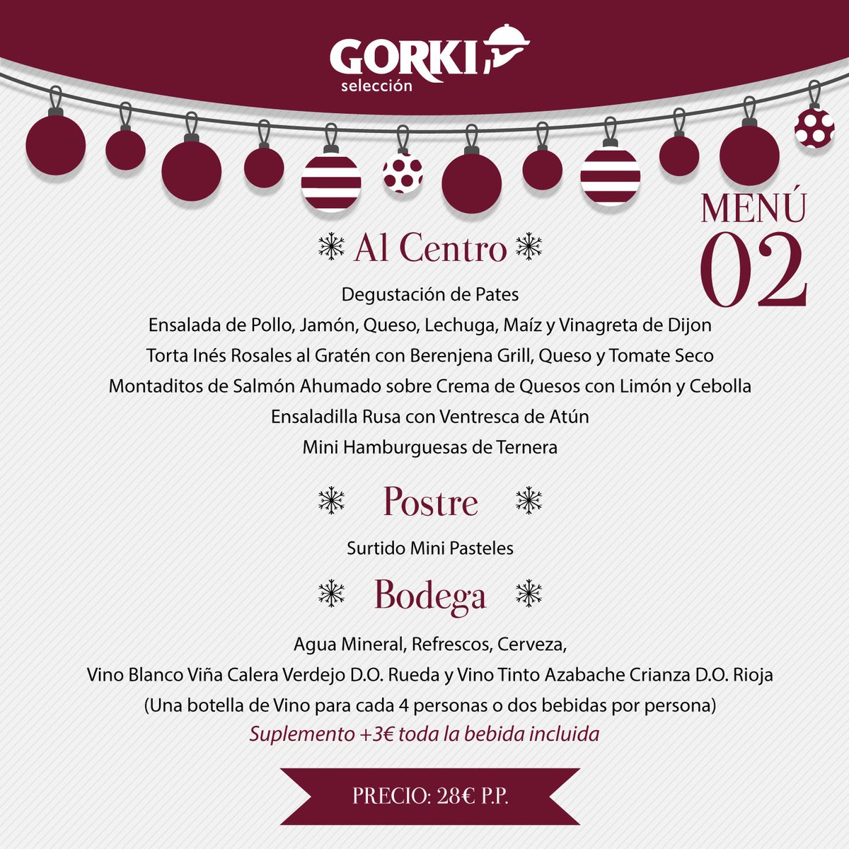 #MenúsdeNavidad en Gorki