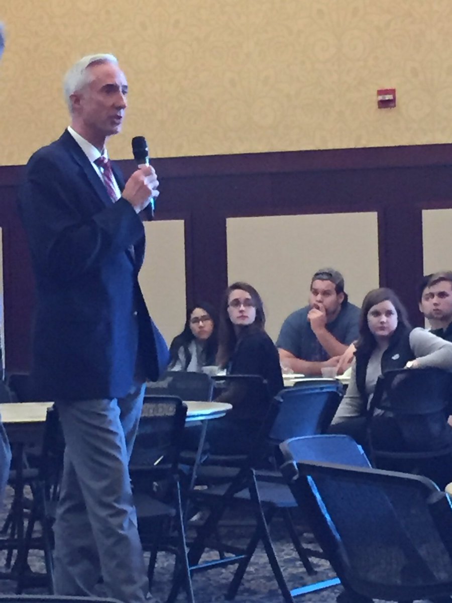 UWECStudentLife's tweet photo. Chief Sprick talks on emergency phones on campus #UWECrt https://t.co/QiqxzNzEYX