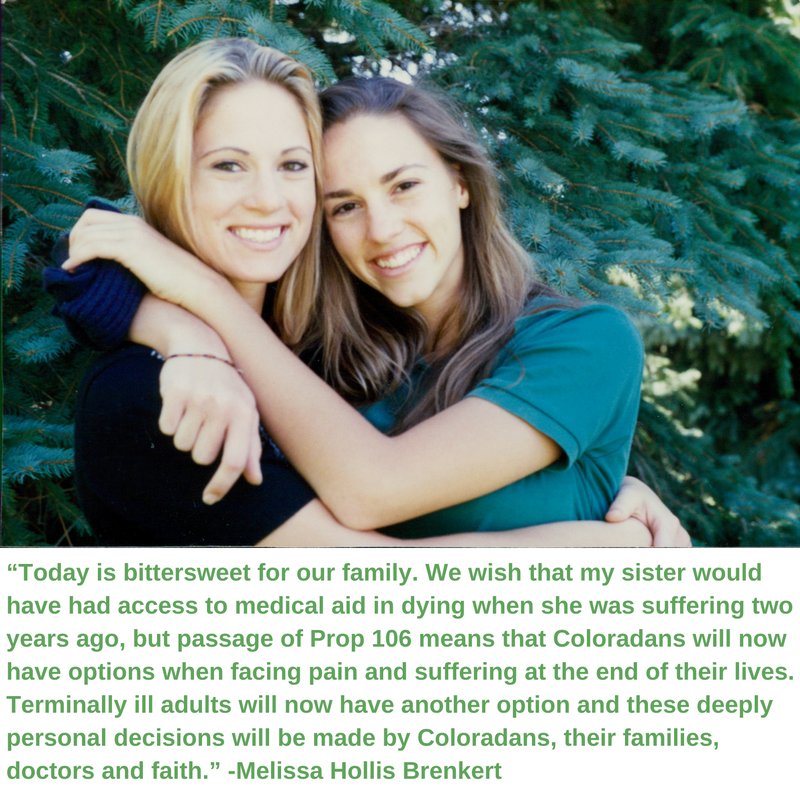Options4CO's tweet photo. Thank you Melissa Hollis Brenkert &amp; family for your advocacy to pass Prop 106. https://t.co/3P89j0w94i #proposition106 #copolitics #prop106 https://t.co/0RDP2Trm6E