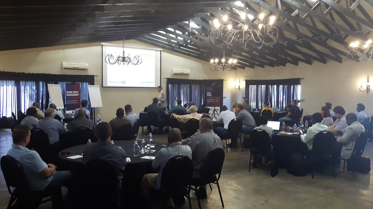 StijnW0uters's tweet photo. Fruitful and value adding seminar today around #asset and #sparepart #criticality in support of @DinalogNews @pragmaworld @AngloAmericanZA https://t.co/Ql5SvF0jjz